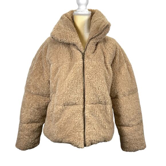 Free People Teddy Bear Jacket Oversize Size Small Women's - Picture 1 of 9